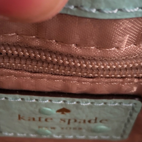 NWOT KATE SPADE Charm City Joleen Leather Shoulder Bag *rare Aqua/Mint colour* - Picture 8 of 14